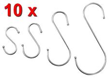 S-Haken Küchenhaken Fleischerhaken Metallhaken Edelstahlhaken 10stk.