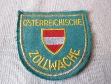 Stoffabzeichen Zoll Wache Österreich um 1980