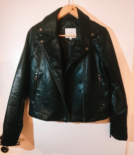 Pepe jeans kunstlederjacke - jeans, –