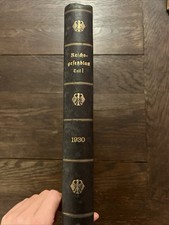 Reichsgesetzblatt 1930 Teil 1