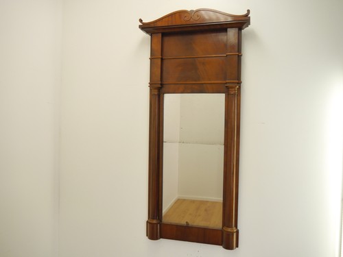 Biedermeier mahagoni spiegel - mahagoni,