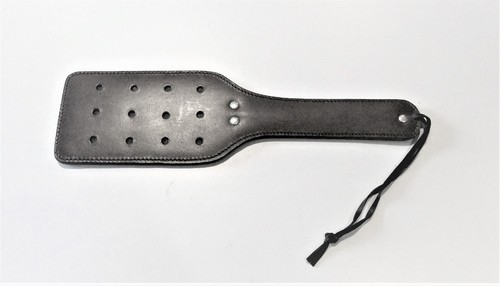 Paddel leder peitsche schwarz - leder,