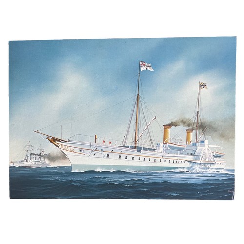 Postkarte schiff kaiseradler - postkarte,