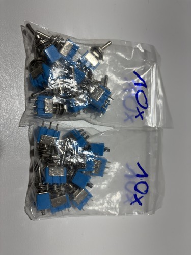 20x mini kippschalter polig - mini-kippschalter, 2-polig
