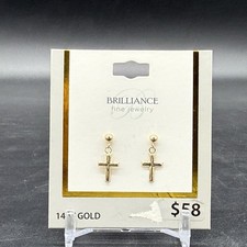 14 Karat Gelbgold Kreuz