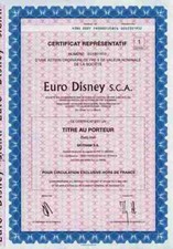 Euro disney a montevrain - euro, s.c.a