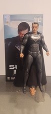 DC Fondjoy Justice League Figur Superman Black Suit + Zusatzkopf OVP geöffnet 