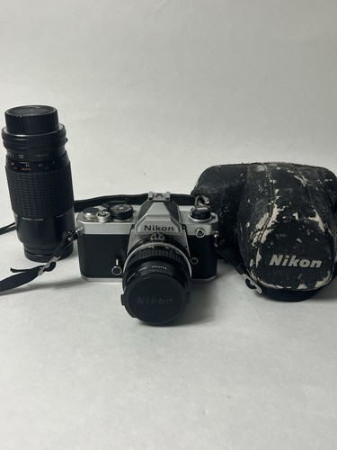 Nikon 35mm filmkamera set - filmkamera, +