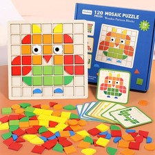 Holzpuzzle 120 teile - teile, mosaik