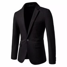 Herren Slim Fit Blazer Jacke
