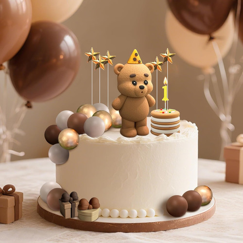 Teddybär tortendeko stück - tortendeko,