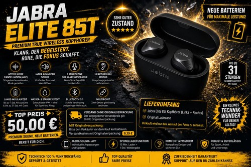 Jabra elite 85t schwarz - jabra,