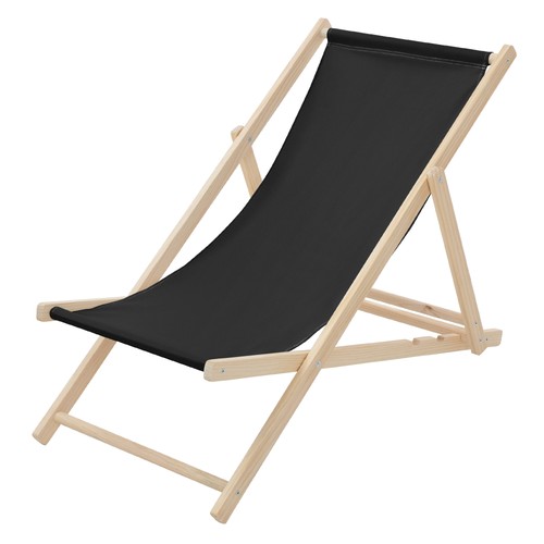 Liegestuhl strandliege schwarz - liegestuhl,