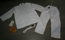 Judoanzug weiß – DAX Sports  - Größe 160 mit mehreren Gürteln - Gebraucht
