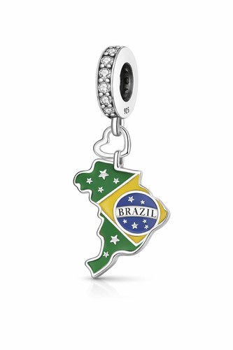 Brasilien flagge hänger charm - brasilien,
