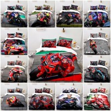 Motorbike Motocross Bettbezug Kissenbezüge 3D-Druck Bettwäsche-Set Single