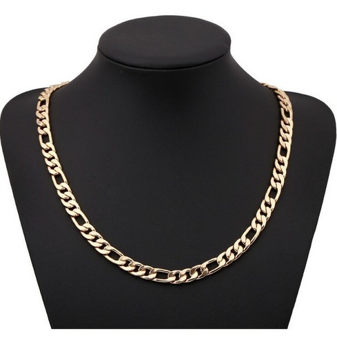 18k goldkette 7mm breit - breit, 50cm