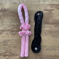 Lockenwickler über Nacht, ohne Hitze,haargummi Haarpflege, rosa Locken 