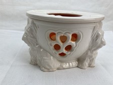 Stövchen antik innen rot /