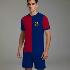 Fußball-Trikotsatz Rot-Blau