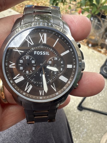 Herrenuhr fossil quartz nr - fossil, quartz,