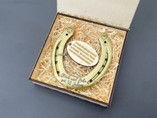 Hufeisen Glücksbringer Goldene Hochzeit Geschenk