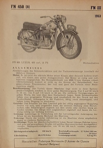 450 herstal 1953 - fn,