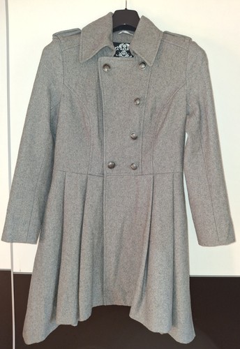 Grauer wollmantel von mogul - grauer,