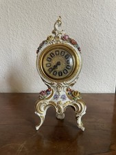 Antike Kaminuhr Porzellan