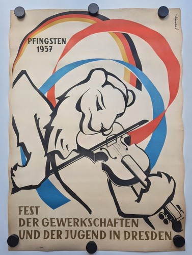 Plakat pfingsten dresden - pfingsten, löwe