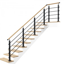 LOFT Holz Edelstahl Geländer