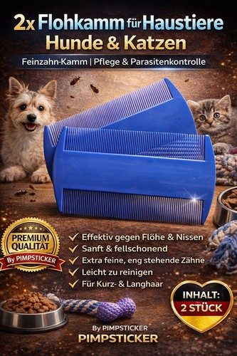 Flohkamm für haustiere - 2x,