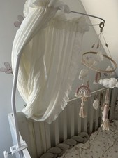 Stange für Betthimmel weiss