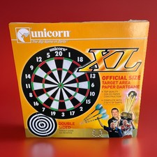 Unicorn XL Paper Darboard Dartscheibe 17"x 3/4" Brandneu in Box