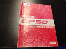 0238 Motorrad Werkstatthandbuch SUZUKI CP 50 Wartungsanleitung