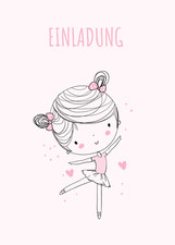 Ballerina Einladungskarten, 12