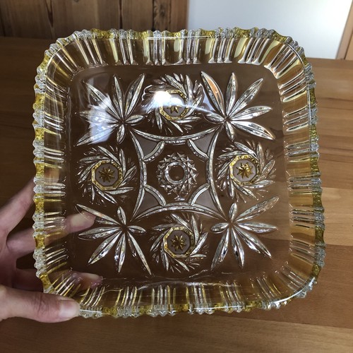 Vintage walther glas schale - glas,