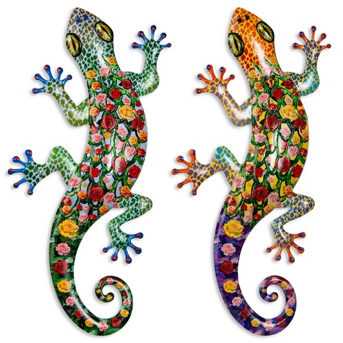Gecko wanddekoration eidechse - gecko,