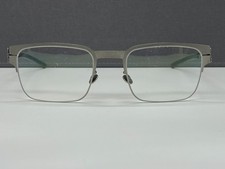 ic Berlin Brille Titan Herren Damen grau silber T36-18-4 eckig Ceramic matt XL