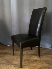 Polsterstühle mit Lederbezug - Farbe Dunkelbraun