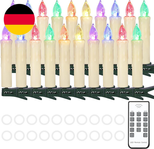 Bunt weihnachtskerzen - bunt,