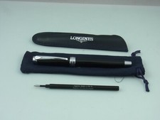 Longines Kugelschreiber 1126107012 +1 Tintenpatronen Ballpoint Stofftasche Etui