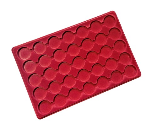 Rotes münztablett für - rotes, 35