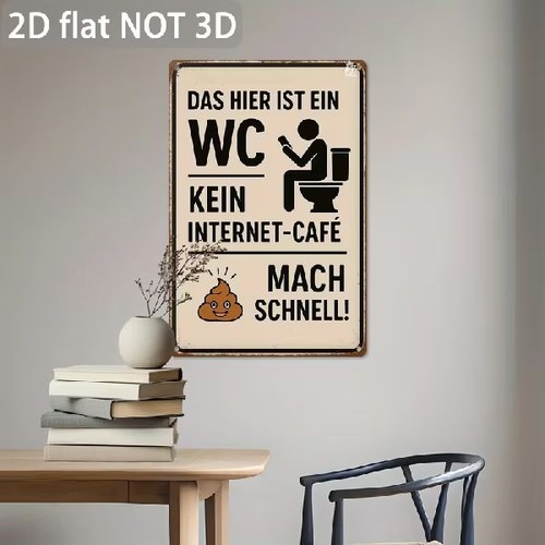 Blechschild das ist ein - blechschild,