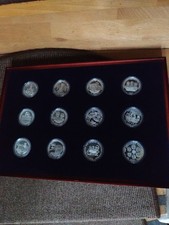 Deutsche Post :  24 Silber Medaillen 999/1000