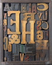 Antik Vintage Buchdruck