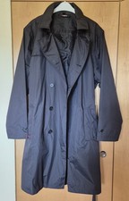 Regenmantel, Trenchcoat, Marke Knirps, schwarz, mit Gürtel, gefüttert