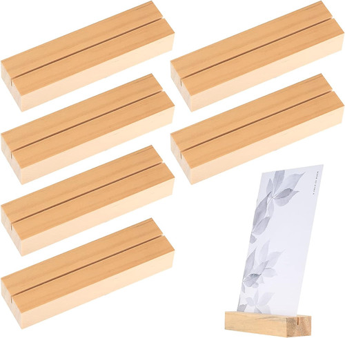 Stück holz kartenhalter - 6,