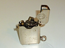 THORENS ART DECO SEMI-AUTOMATIC POCKET PETROL LIGHTER-SINGLE CLAW-1920 -SWISS