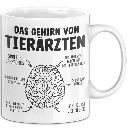 Tierarzt gehirn tasse - tierarzt,